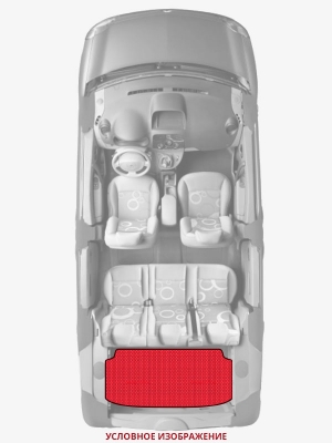 ЭВА коврики «Queen Lux» багажник для ЛуАЗ 1302